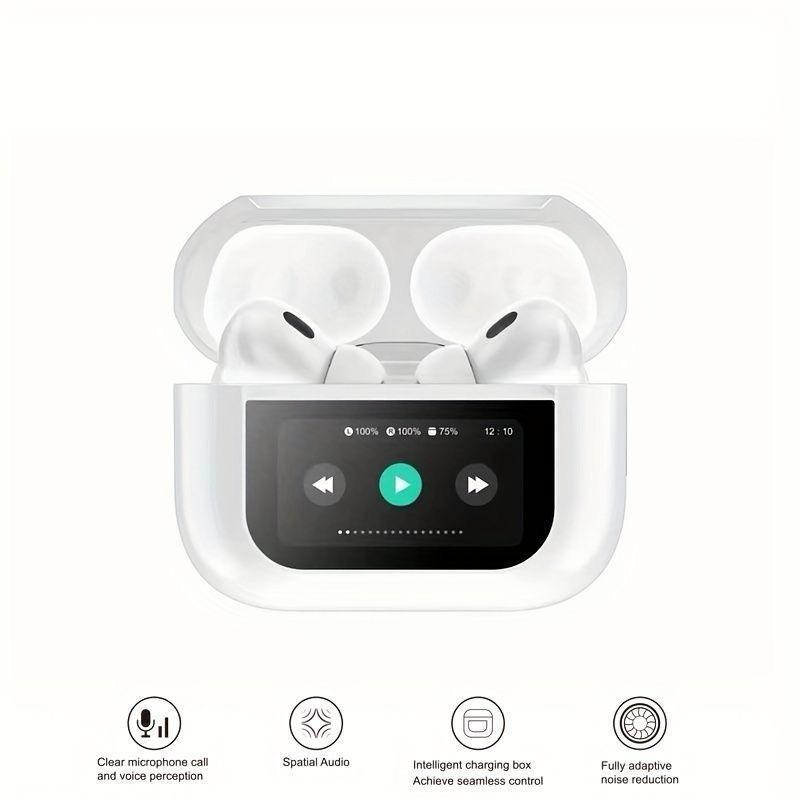 Authentic A9 Pro Touch Screen Wireless Earbuds | Smart 35dB ANC